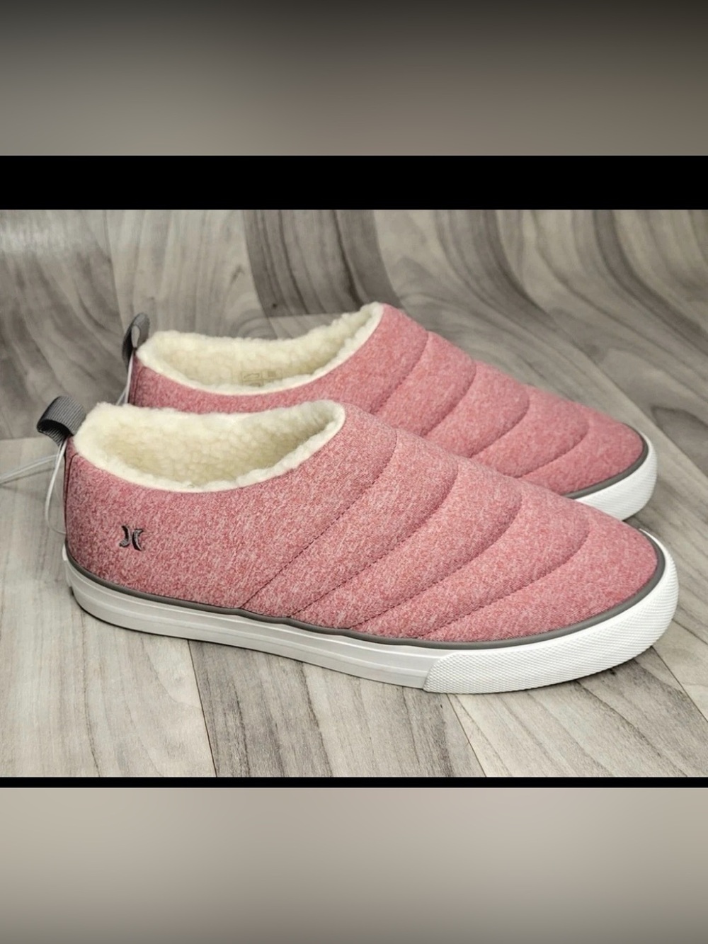 Hurley Arlo Puff W Womens Slip-on Pink / Red Clog Loafers Casual Shoes Size 9 M